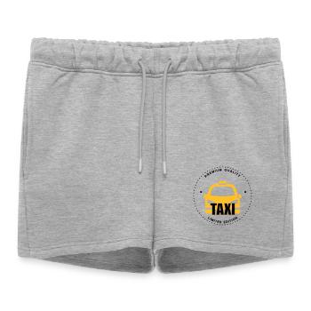 Taxi - Short de survêtement femme premium - gris chiné - Devant - AI Model Female 172 light (172cm)