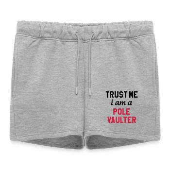 Saut à la Perche Sauteur Sport Sportif Athlète - Short de survêtement femme premium - gris chiné - Devant - AI Model Female 172 light (172cm)