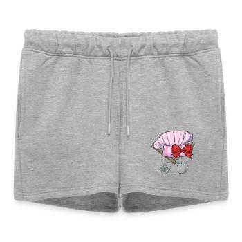 Cuisine de Chef’s Hat - Short de survêtement femme premium - gris chiné - Devant - AI Model Female 172 light (172cm)