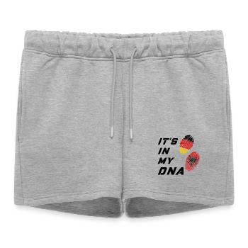 Dans mon ADN Allemagne et Albanie / présent - Short de survêtement femme premium - gris chiné - Devant - AI Model Female 172 light (172cm)