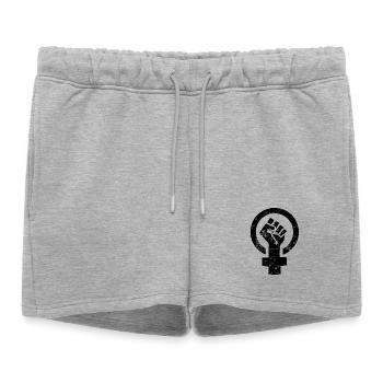 Symbole de Vénus du pouvoir des femmes - Short de survêtement femme premium - gris chiné - Devant - AI Model Female 172 light (172cm)