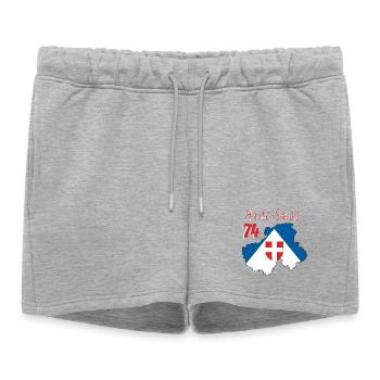 Haute-savoie - Short de survêtement femme premium - gris chiné - Devant - AI Model Female 172 light (172cm)