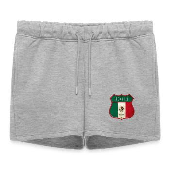 Motif de l'écusson Tonalá Mexico - Short de survêtement femme premium - gris chiné - Devant - AI Model Female 172 light (172cm)