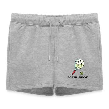 Déclaration du joueur de jeu de padel Balles de raquette de padel - Short de survêtement femme premium - gris chiné - Devant - AI Model Female 172 light (172cm)