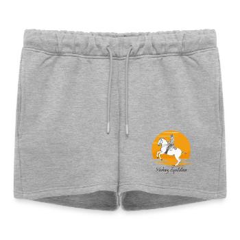 Équitation de travail - Short de survêtement femme premium - gris chiné - Devant - AI Model Female 172 light (172cm)
