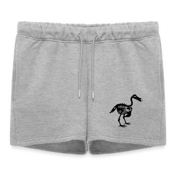 Dodo - Short de survêtement femme premium - gris chiné - Devant - AI Model Female 172 light (172cm)