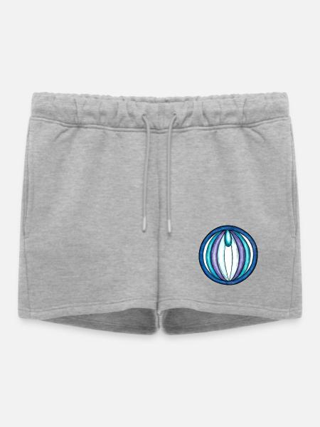 The Empress Ring - Frauen Premium Organic Sweatshorts - Grau meliert