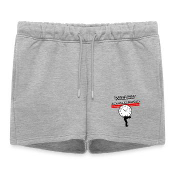 Un lundi sur terre - Short de survêtement femme premium - gris chiné - Devant - AI Model Female 172 light (172cm)