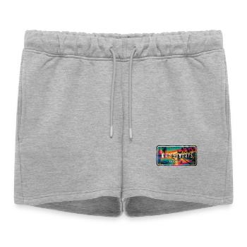 Whitsundays Australia Palm Tree signe Design - Short de survêtement femme premium - gris chiné - Devant - AI Model Female 172 light (172cm)