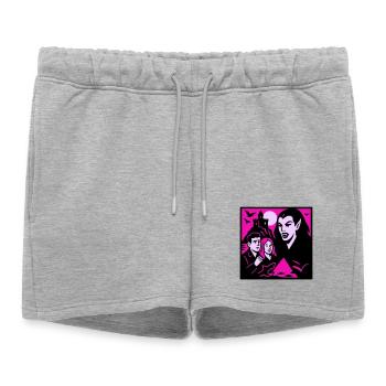 Comtesse vampire - Short de survêtement femme premium - gris chiné - Devant - AI Model Female 172 light (172cm)