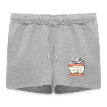 Je pourrais perdre du poids, mais ce serait injuste - Short de survêtement femme premium - gris chiné - Devant - AI Model Female 172 light (172cm)