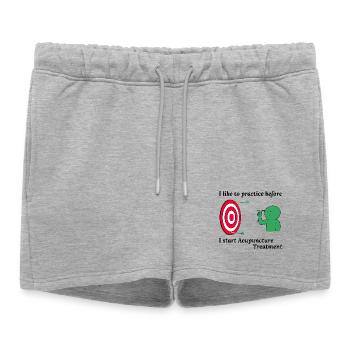 Licensed TCM Practitioner Expert Skilled - Women’s Premium Organic Sweatshorts - heather grey - Front - AI Model Female 172 light (172cm)