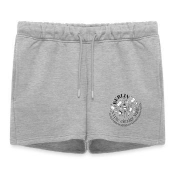 Motif créatif de la Tour de Berlin - Short de survêtement femme premium - gris chiné - Devant - AI Model Female 172 light (172cm)