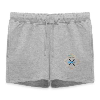 Compétences de charge de joueur - Short de survêtement femme premium - gris chiné - Devant - AI Model Female 172 light (172cm)