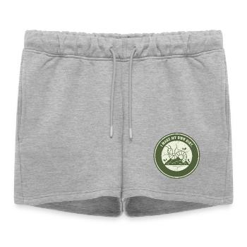 Compost de vers : sol indépendant - Short de survêtement femme premium - gris chiné - Devant - AI Model Female 172 light (172cm)