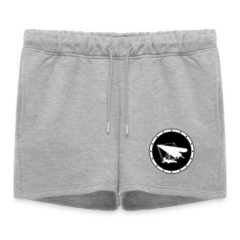 Insigne Aile Delta Minimalist Ring - Short de survêtement femme premium - gris chiné - Devant - AI Model Female 172 light (172cm)