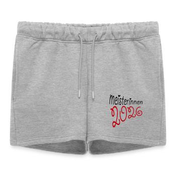 Champion 2026 Champion - Women’s Premium Organic Sweatshorts - heather grey - Front - AI Model Female 172 light (172cm)