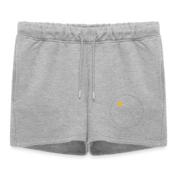 Citrus Orbit Print - Short de survêtement femme premium - gris chiné - Devant - AI Model Female 172 light (172cm)