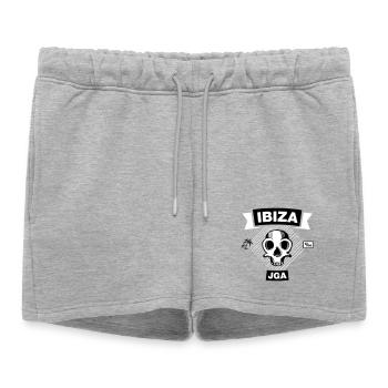 IBIZA Promille - Bachelor Party under Palm Trees - Women’s Premium Organic Sweatshorts - heather grey - Front - AI Model Female 172 light (172cm)