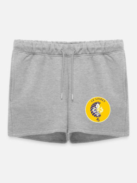 Fleur de Lys Loiret 45 - Short de survêtement femme premium - gris chiné