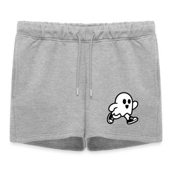 fantôme - Short de survêtement femme premium - gris chiné - Devant - AI Model Female 172 light (172cm)