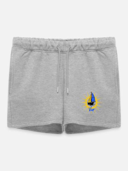 Voilier Soleil Var - Short de survêtement femme premium - gris chiné