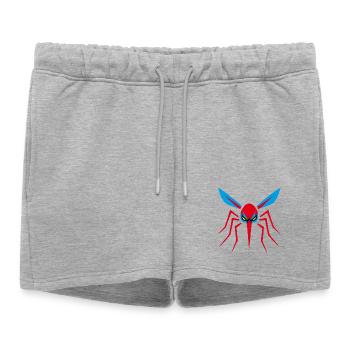Moustique, Moustique, Insecte, Mal - Short de survêtement femme premium - gris chiné - Devant - AI Model Female 172 light (172cm)