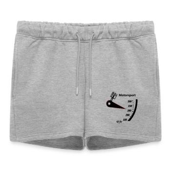 Compteur de vitesse pour sport automobile - Short de survêtement femme premium - gris chiné - Devant - AI Model Female 172 light (172cm)