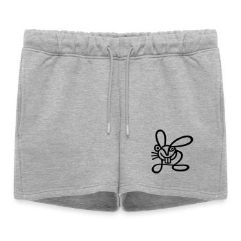 AVC Hare - Short de survêtement femme premium - gris chiné - Devant - AI Model Female 172 light (172cm)