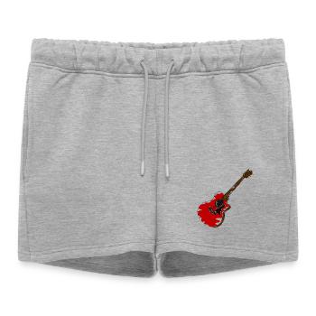 guitare - Short de survêtement femme premium - gris chiné - Devant - AI Model Female 172 light (172cm)