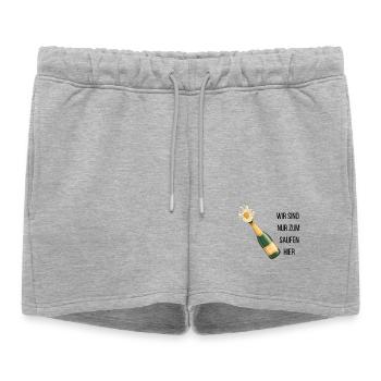 Enterrement de vie de garçon - Short de survêtement femme premium - gris chiné - Devant - AI Model Female 172 light (172cm)