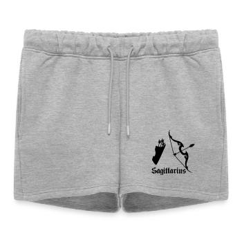 Arc et flèche Archer Sagittaire - Short de survêtement femme premium - gris chiné - Devant - AI Model Female 172 light (172cm)