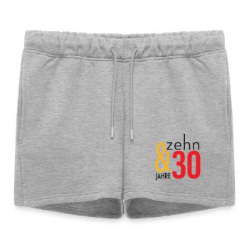 Moins de 40 - trente-dix ! - Short de survêtement femme premium - gris chiné - Devant - AI Model Female 172 light (172cm)