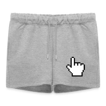 Main de souris originale - Short de survêtement femme premium - gris chiné - Devant - AI Model Female 172 light (172cm)