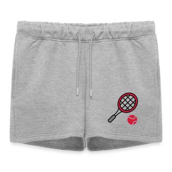 Tennis - Women’s Premium Organic Sweatshorts - heather grey - Front - AI Model Female 172 light (172cm)