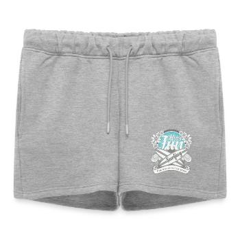SURF, SURF - Short de survêtement femme premium - gris chiné - Devant - AI Model Female 172 light (172cm)