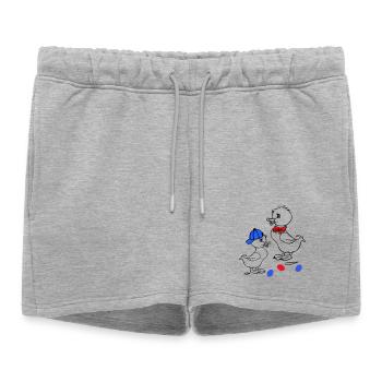 Pâques - Short de survêtement femme premium - gris chiné - Devant - AI Model Female 172 light (172cm)
