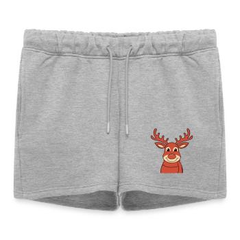 Renne - Short de survêtement femme premium - gris chiné - Devant - AI Model Female 172 light (172cm)