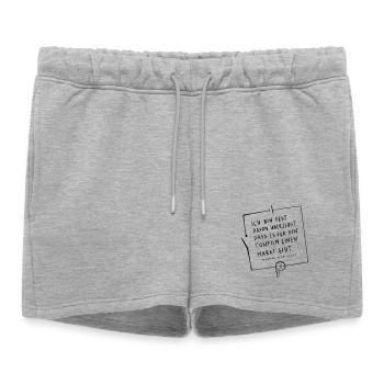 Thomas Edison Circuit - Short de survêtement femme premium - gris chiné - Devant - AI Model Female 172 light (172cm)