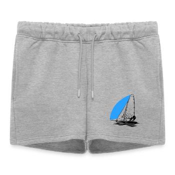 49er Dériveur à voile Régate de voilier Voile Sports de voile - Short de survêtement femme premium - gris chiné - Devant - AI Model Female 172 light (172cm)