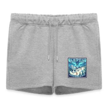 Aspen Colorado Sports d’hiver Ski Snowboard Winterurl - Short de survêtement femme premium - gris chiné - Devant - AI Model Female 172 light (172cm)