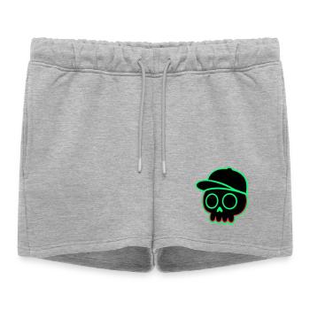 Casquette Néon - Short de survêtement femme premium - gris chiné - Devant - AI Model Female 172 light (172cm)