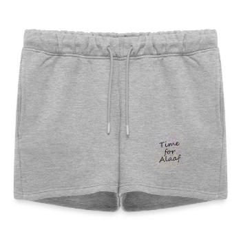 Carnaval de Cologne - Temps pour Alaaf - Chemise du Carnaval - Short de survêtement femme premium - gris chiné - Devant - AI Model Female 172 light (172cm)