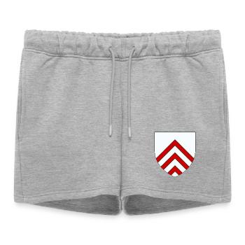 Blason du Perche - Short de survêtement femme premium - gris chiné - Devant - AI Model Female 172 light (172cm)