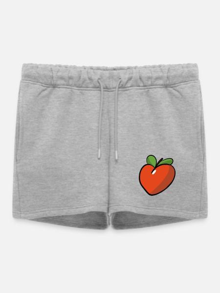 Peche_coeur - Women’s Premium Organic Sweatshorts - heather grey