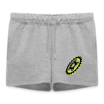 Graphique de plateau de vélo - Short de survêtement femme premium - gris chiné - Devant - AI Model Female 172 light (172cm)