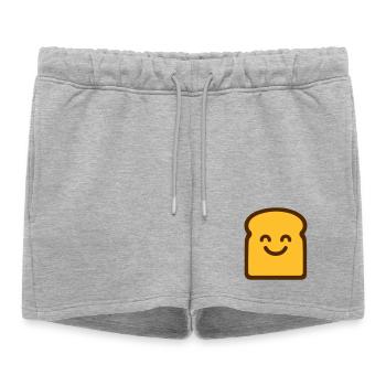 Toast mignon - Short de survêtement femme premium - gris chiné - Devant - AI Model Female 172 light (172cm)