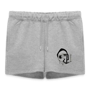 The leader by Cean - Women’s Premium Organic Sweatshorts - heather grey - Front - AI Model Female 172 light (172cm)