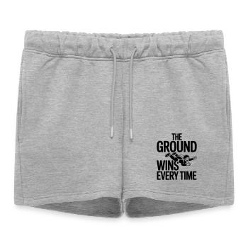 Parachutisme drôle de parachute - Short de survêtement femme premium - gris chiné - Devant - AI Model Female 172 light (172cm)