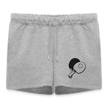 Tennis de table - Short de survêtement femme premium - gris chiné - Devant - AI Model Female 172 light (172cm)